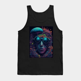 Techno T-Shirt - Techno Organism - Catsondrugs.com - Techno, rave, edm, festival, techno, trippy, music, 90s rave, psychedelic, party, trance, rave music, rave krispies, rave flyer T-Shirt Scale + Placement Tank Top